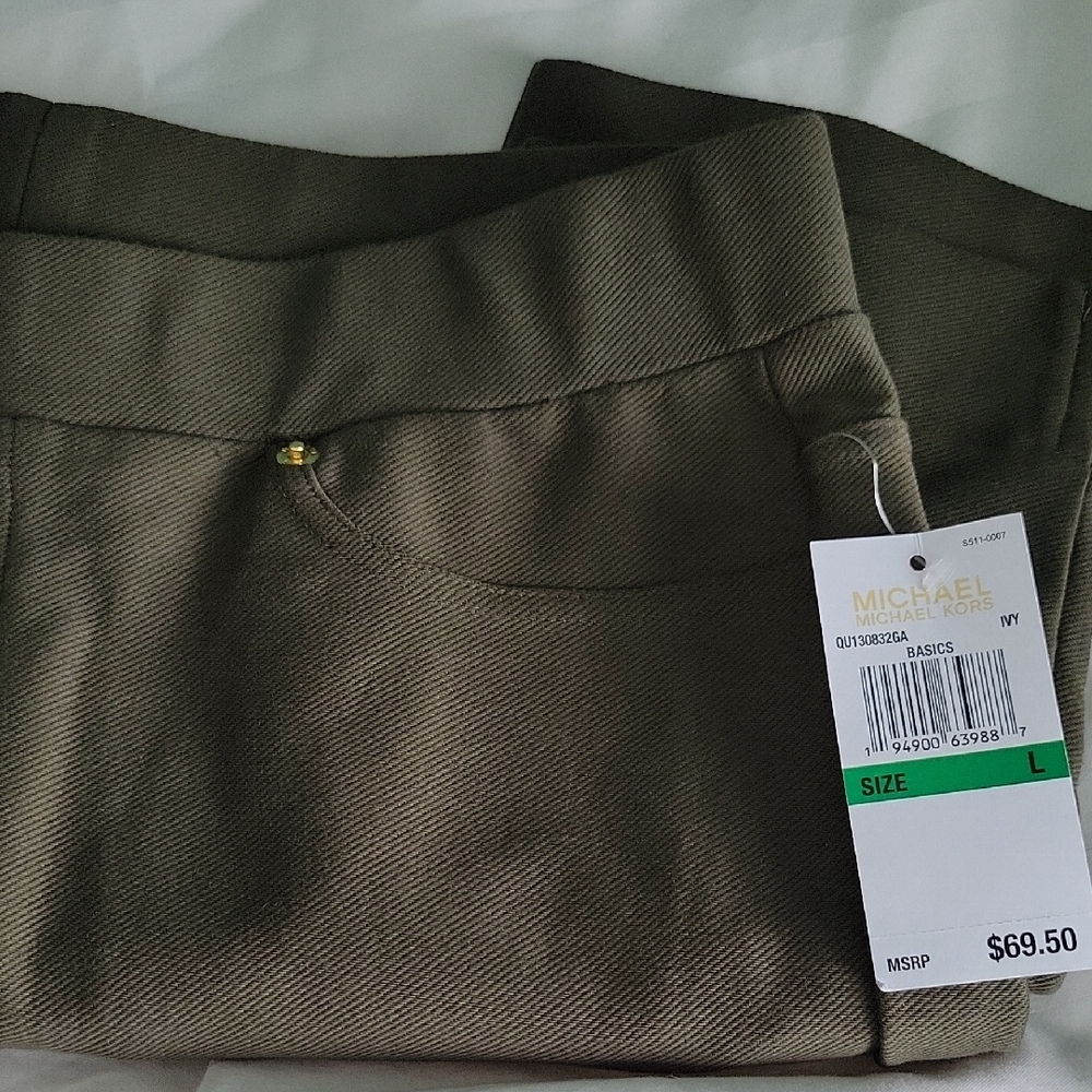Michael Kors Cropped Olive Pants